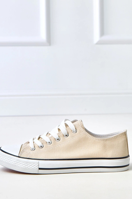 Beige klassieke dames sneakers Zurhat