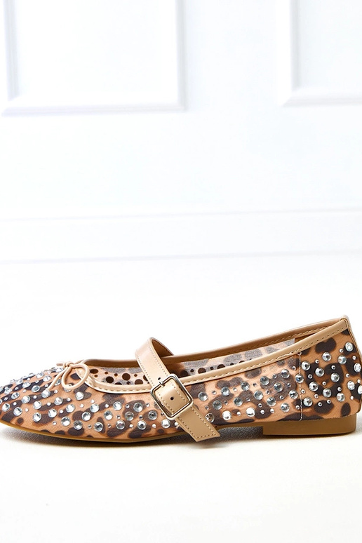 Leopardprint netbalerina's met...