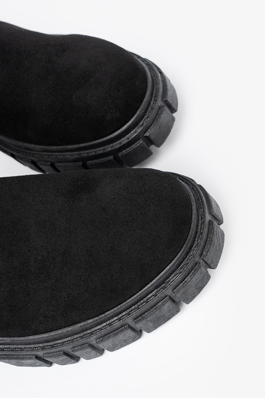 Dames zwarte suède schoenen