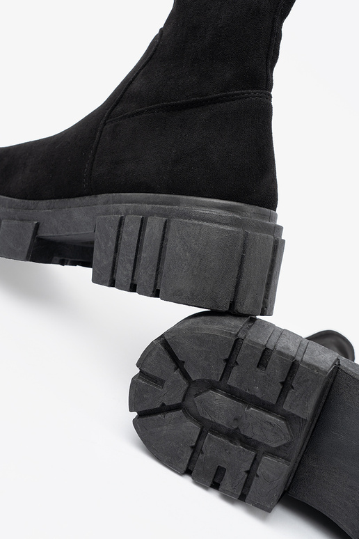 Dames zwarte suède schoenen