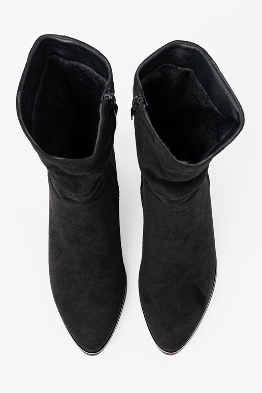 Laarzen van suède zInart z eleganckim marszczeniem