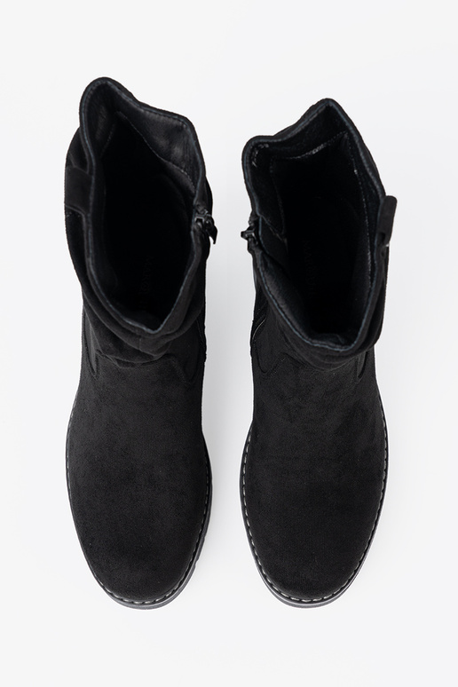 Dameslaarzen zInart z ozdobnym marszczeniem