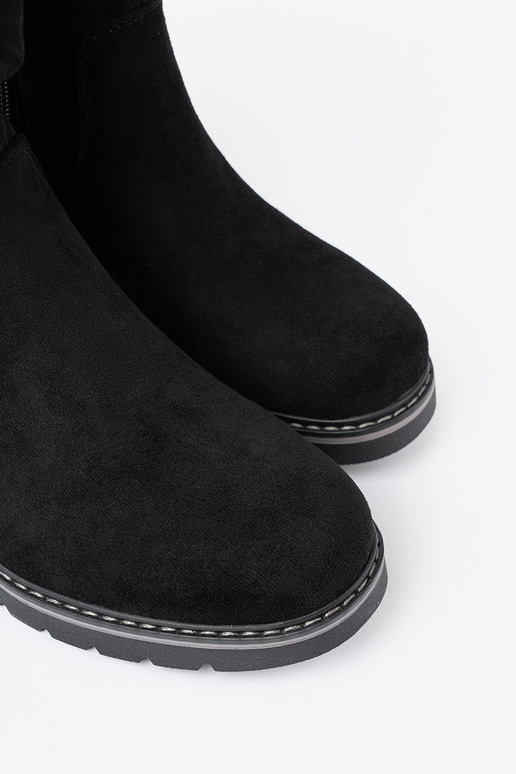 Dameslaarzen zInart z ozdobnym marszczeniem