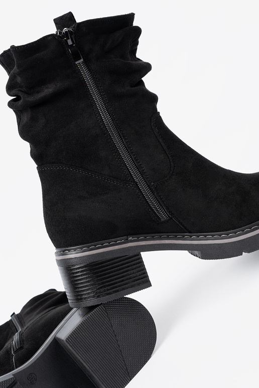 Dameslaarzen zInart z ozdobnym marszczeniem