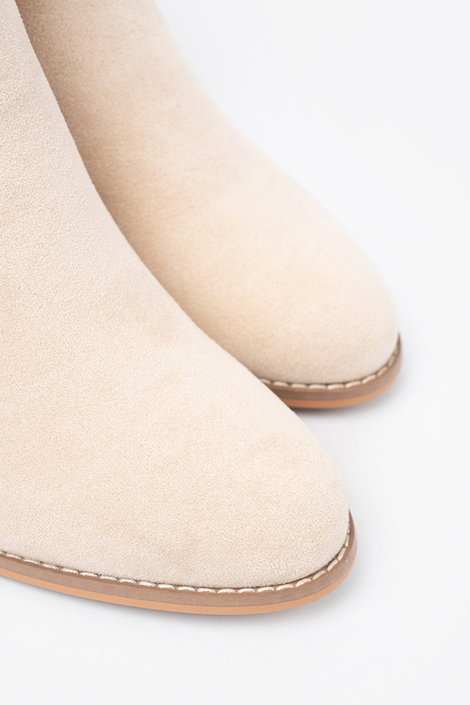 ivoor enkel laarzen met decoratieve gesp ivoor enkel laarzen met decoratieve gesp