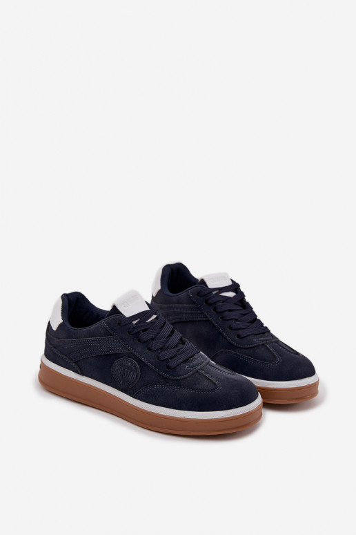 Sneakers model schoenen Het heeftnnen Laag Big Star SS174021 HI-POLY SYSTEM donkerblauIn