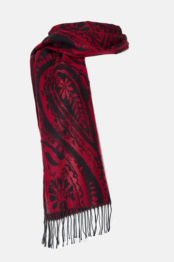 Rood-zwart sjaal met... 2