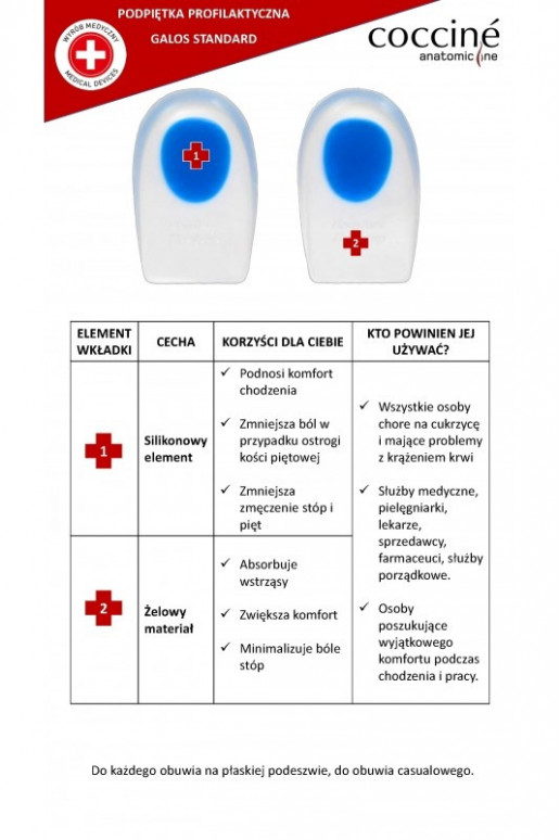 COCCINE GALOS Hak sokken Op OstrogiŻelu