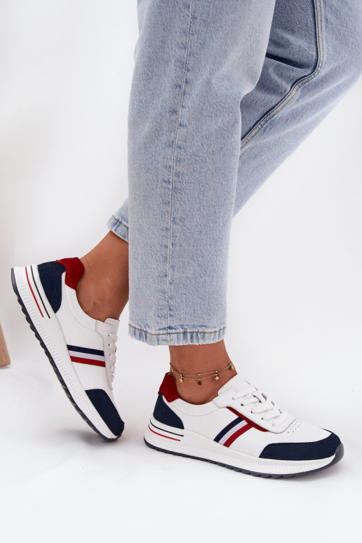 sportschoenen Leer Dames INit-donkerblauIn Lorvessa