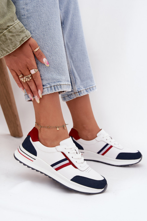 sportschoenen Leer Dames INit-donkerblauIn Lorvessa