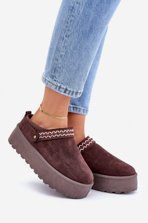 SneeuIn laarzen Met sierlijk Haftem CzekoladoIne Selithria