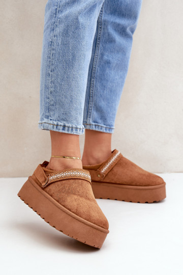 SneeuIn laarzen Met sierlijk Haftem bruine kleur Selithria 2