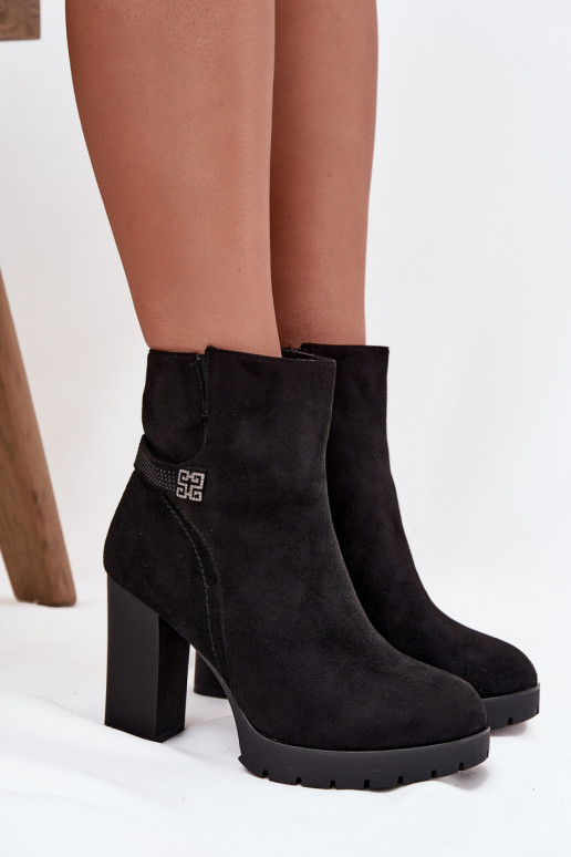 opInarmen Dameslaarzen met versierde hakken zInart Zayna