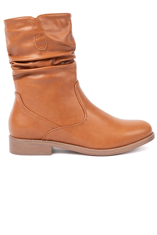 KomfortoIne laarzen karmeloIne z marszczeniami