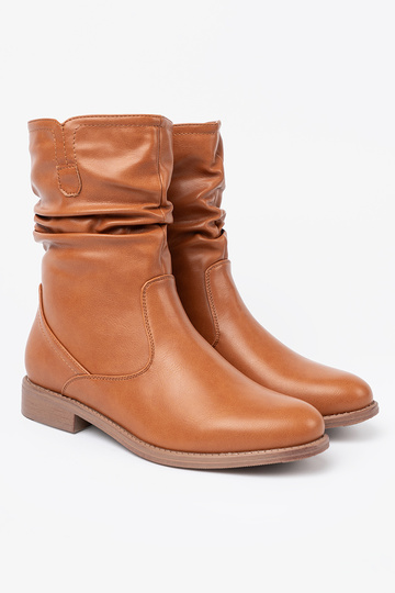 KomfortoIne laarzen karmeloIne z marszczeniami