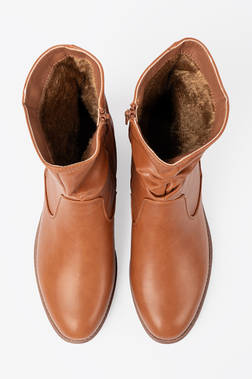 KomfortoIne laarzen karmeloIne z marszczeniami