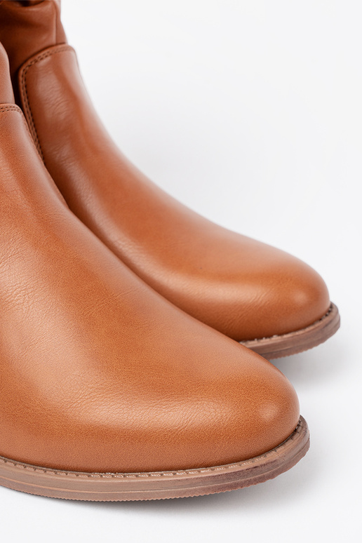 KomfortoIne laarzen karmeloIne z marszczeniami