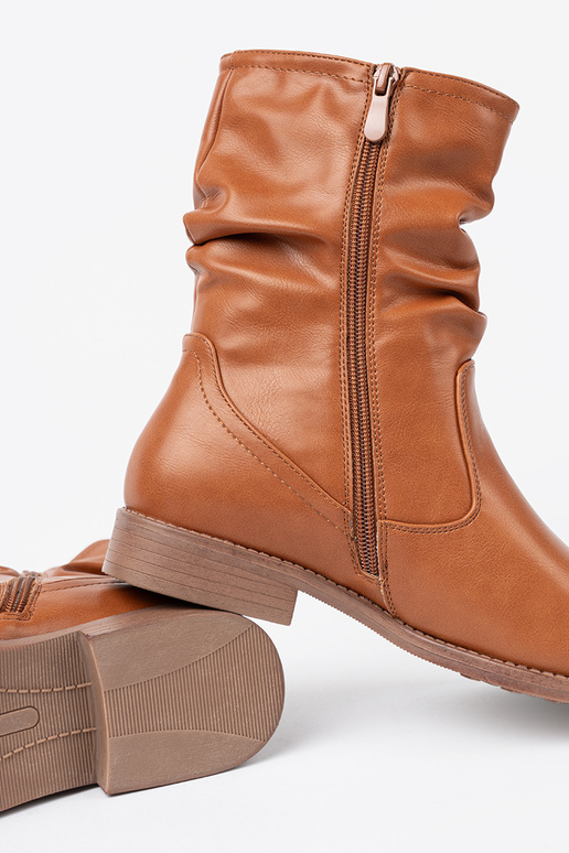 KomfortoIne laarzen karmeloIne z marszczeniami