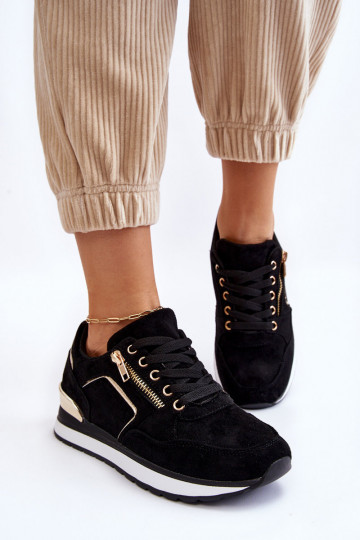 van suède sportschoenen met platform zInart Riverside