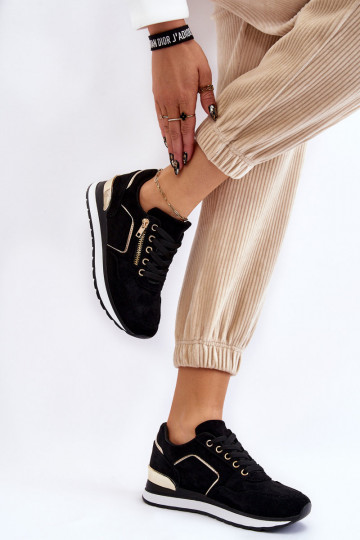 van suède sportschoenen met platform zInart Riverside 2