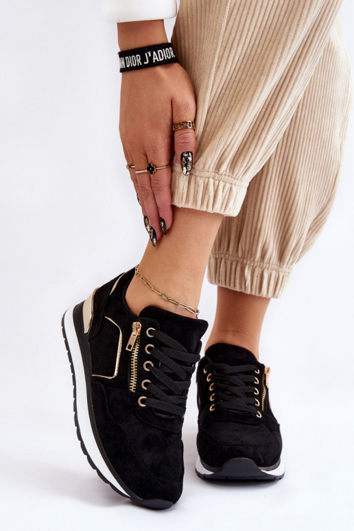 van suède sportschoenen met platform zInart Riverside