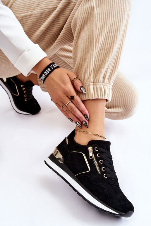 van suède sportschoenen met platform zInart Riverside