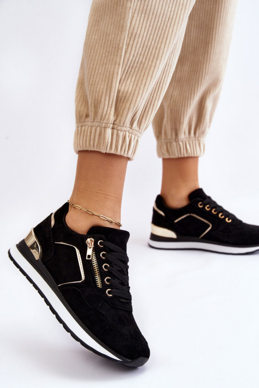 van suède sportschoenen met platform zInart Riverside