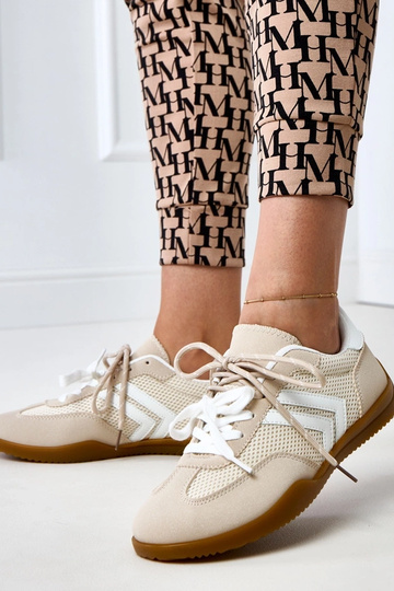 Zandkleurige sportieve... 2