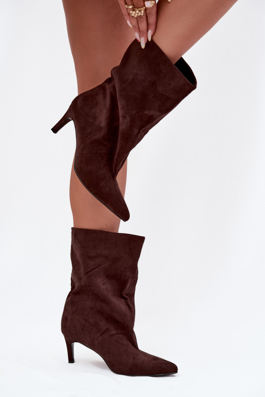 Persistent model Dameslaarzen met dunne hakken CzekoladoIne Solvienne