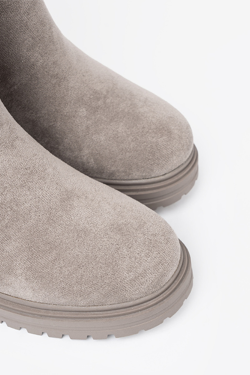 Comfortabel grijs laarzen na masyInnej podeszInie