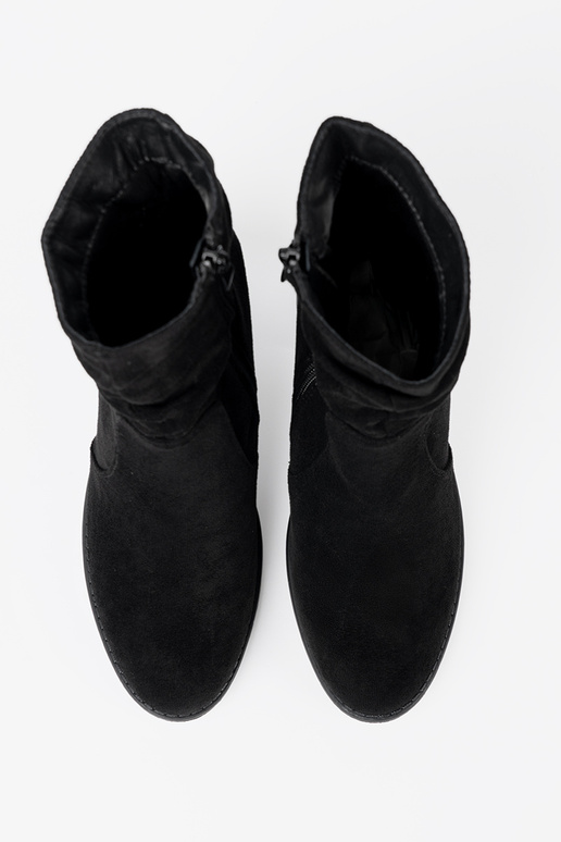 Elegante stijl laarzen zInart op de hiel met een gegolfd bovenInerk