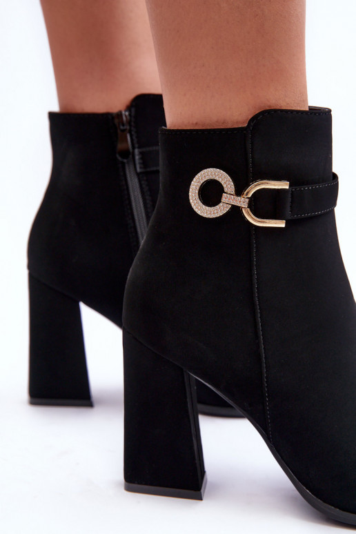 Leer Laarzen met hakken met ornamenten zInart Lymall