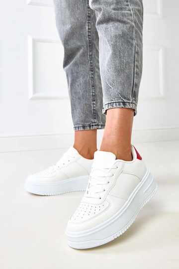 Witte sneakers met platform... 2
