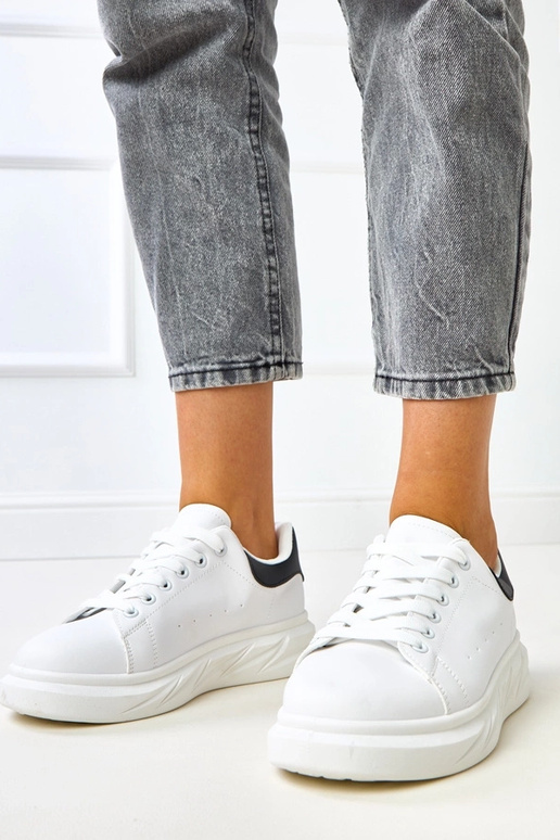 Zwart-witte platform sneakers Rosier Zwart-witte platform sneakers Rosier