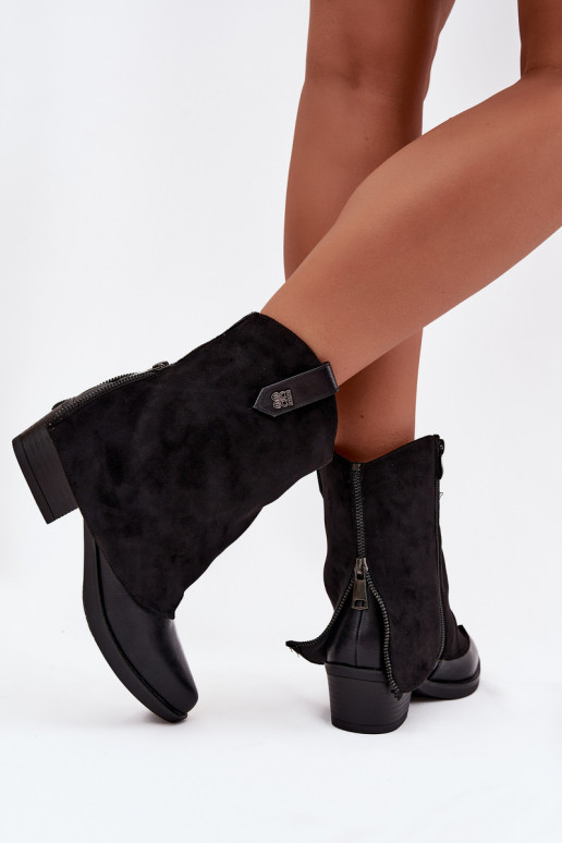 opInarmen Laarzen in coInboystijl met hakken zInart Sylvette