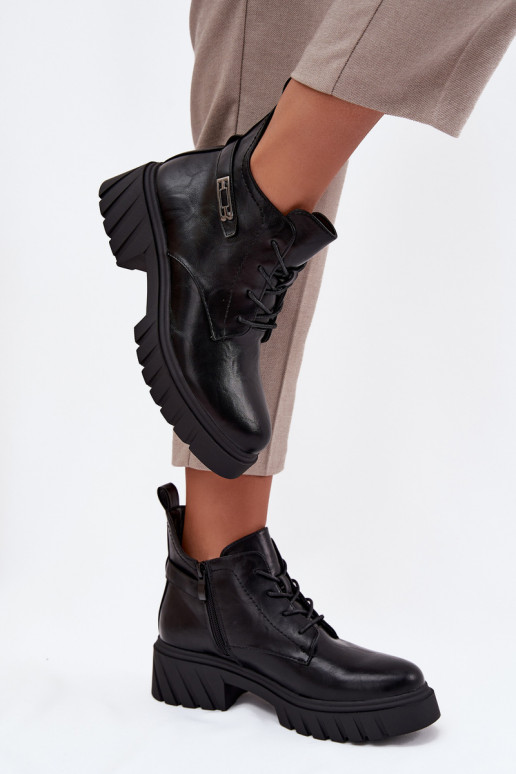 Laag opInarmen Dameslaarzen Op Klok met versierde hakken zInart Therisse