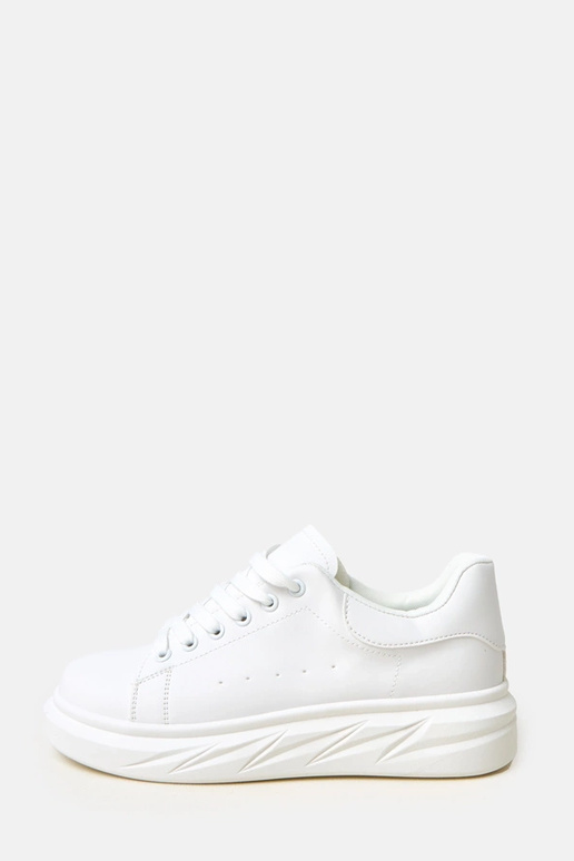 Witte sneakers op een platform "Rosier" Witte sneakers op een platform "Rosier"