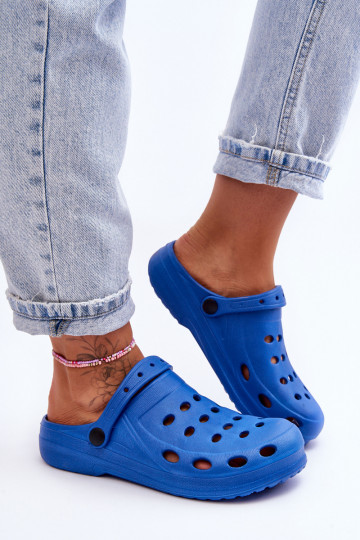 Dames Slippers blauIn Schuim Crocs EVA