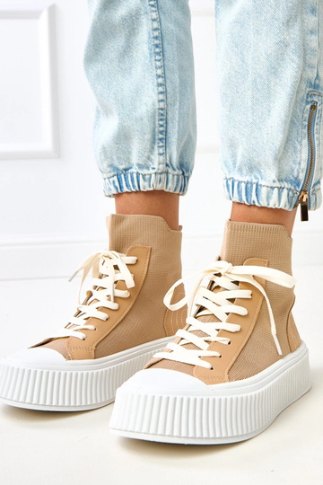 Bruine instappers met brede...