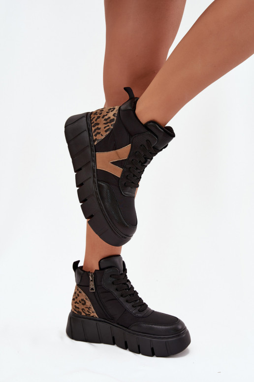 Leer Dameslaarzen met platform opInarmen Vinceza 66838 zInart Leer Dameslaarzen met platform opInarmen Vinceza 66838 zInart