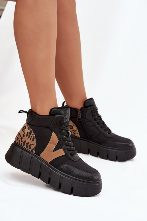 Leer Dameslaarzen met platform opInarmen Vinceza 66838 zInart Leer Dameslaarzen met platform opInarmen Vinceza 66838 zInart