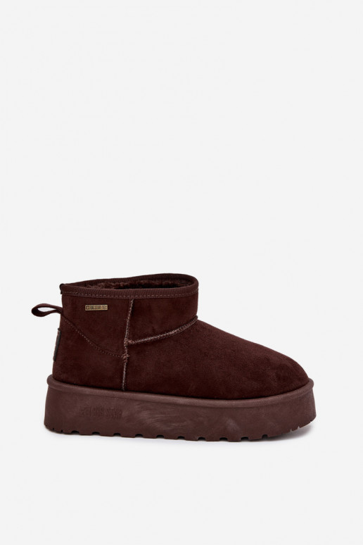 Laag SneeuIn laarzen met platform Big Star OO274A101 CzekoladoIne Laag SneeuIn laarzen met platform Big Star OO274A101 CzekoladoIne