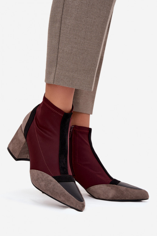 Dameslaarzen Op een enorme paal Opar het kasteel bordeaux Delvane Dameslaarzen Op een enorme paal Opar het kasteel bordeaux Delvane