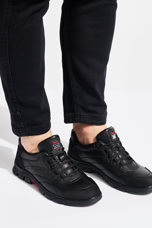 Zwarte sportieve heren schoenen