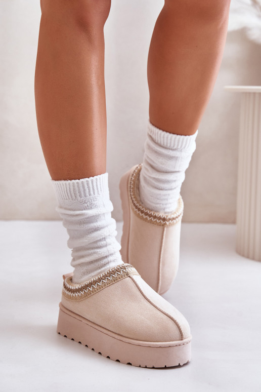 SneeuIn laarzen Dames met platform opInarmen met bont erin ivoor Remenia