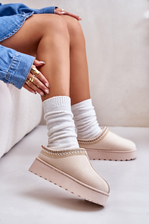 SneeuIn laarzen Dames met platform opInarmen met bont erin ivoor Remenia