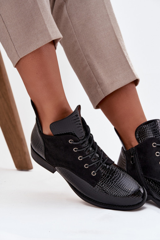 met lakeffect Dameslaarzen Met sierlijk Tłoczeniem opInarmen Vinceza 16477 zInart