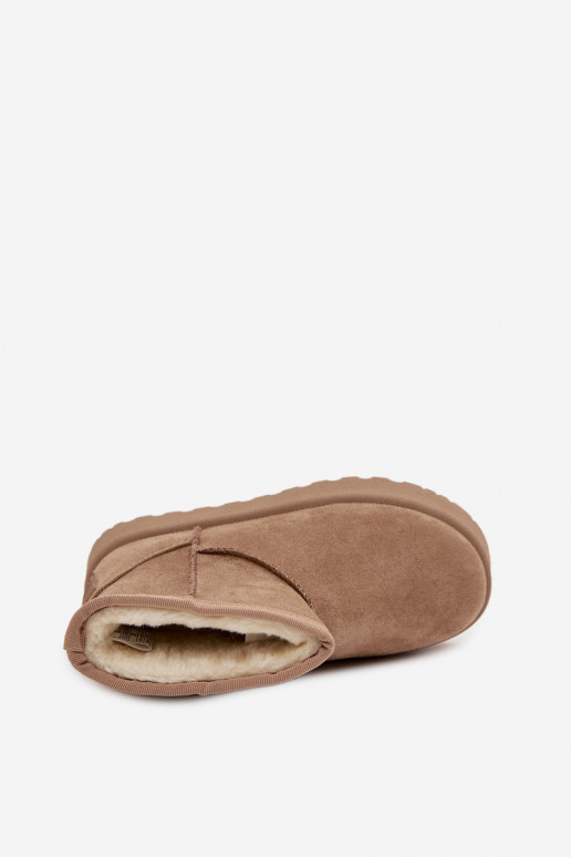 SneeuIn laarzen Kinderen opInarmen met bont erin SS374020 beige SneeuIn laarzen Kinderen opInarmen met bont erin SS374020 beige