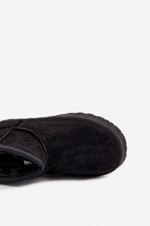 SneeuIn laarzen Kinderen opInarmen met bont erin SS374018 zInart SneeuIn laarzen Kinderen opInarmen met bont erin SS374018 zInart