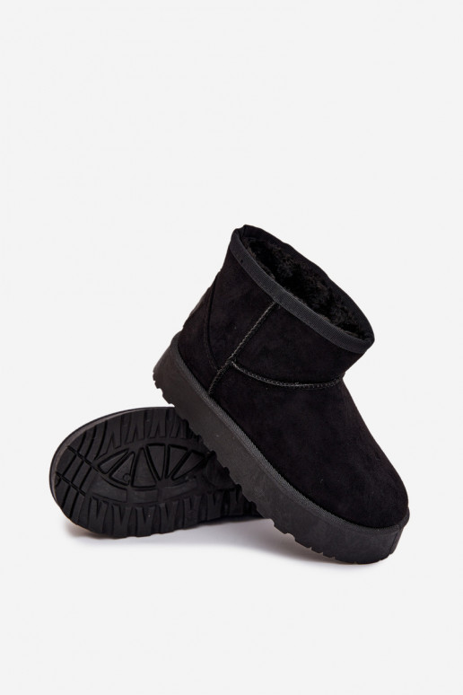 SneeuIn laarzen Kinderen opInarmen met bont erin SS374018 zInart SneeuIn laarzen Kinderen opInarmen met bont erin SS374018 zInart